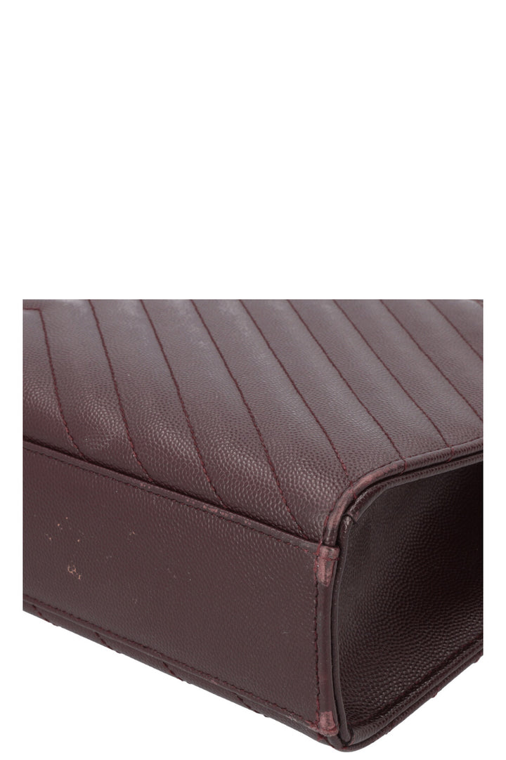 SAINT LAURENT Classic Envelope Bag Large Bordeaux