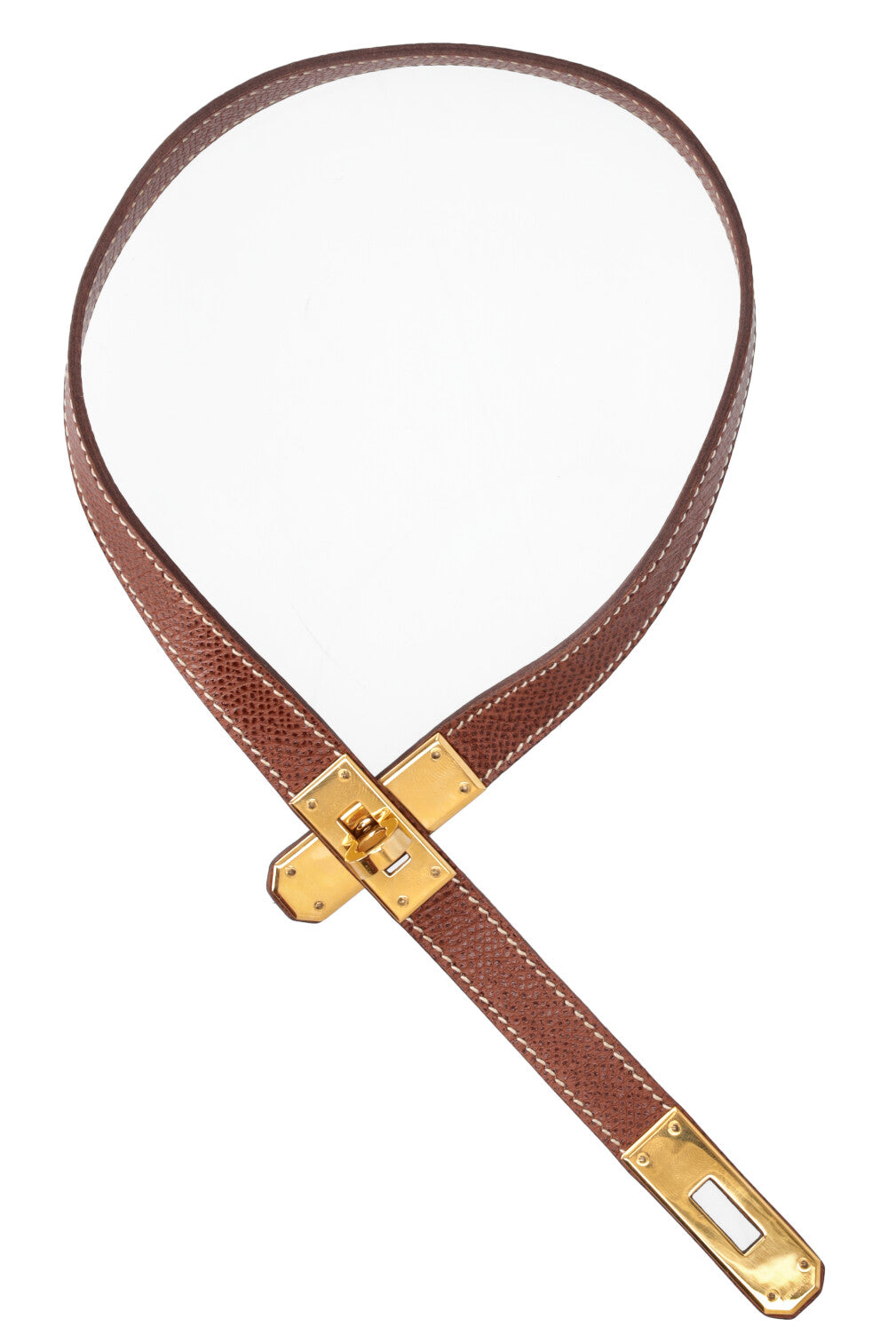 HERMES Leather Choker Necklace エルメス Hermes Kelly Leather Choker Necklace (Black) | Rent Hermes