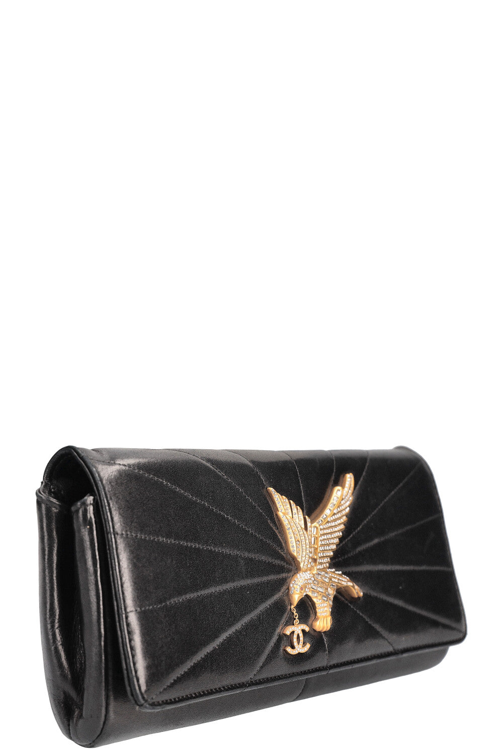 CHANEL Eagle Clutch Black