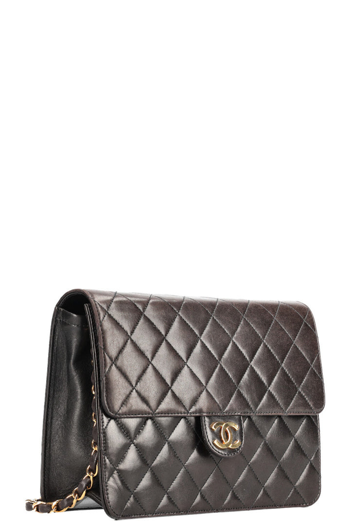 CHANEL Vintage Coco Flap Bag Brown