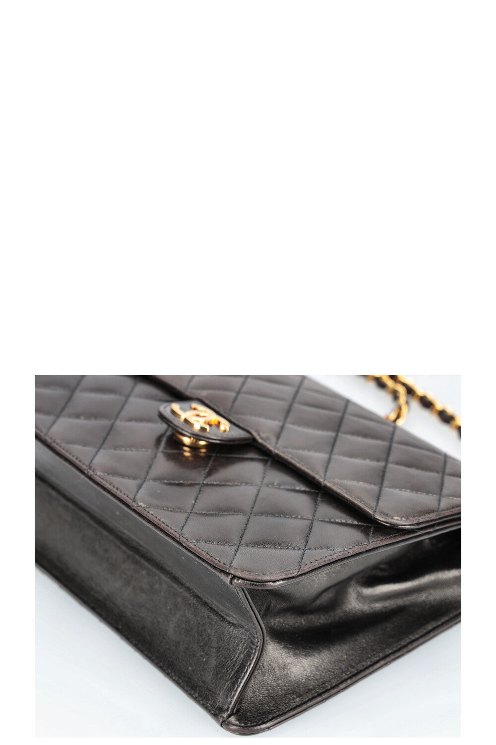CHANEL Vintage Coco Flap Bag Brown