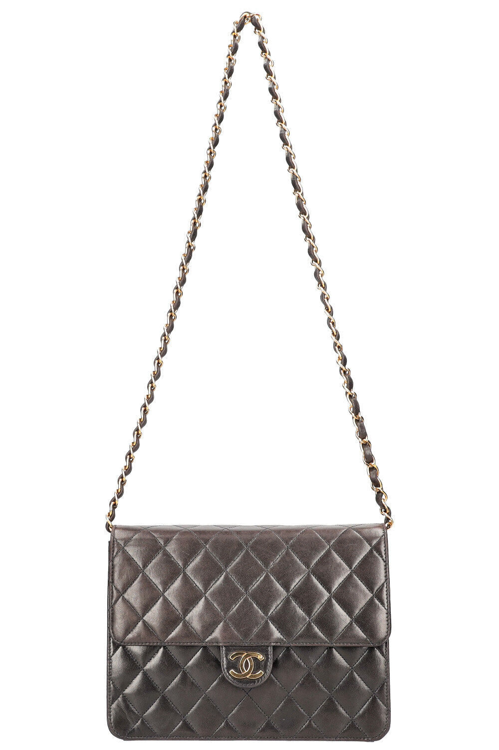 CHANEL Vintage Coco Flap Bag Brown