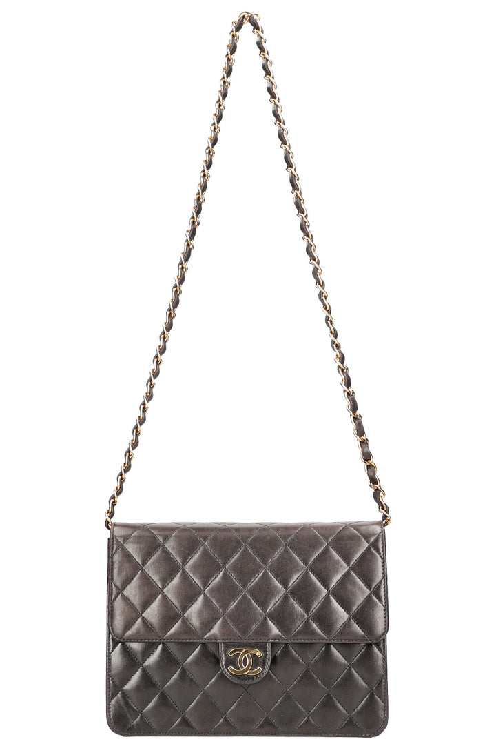 CHANEL Vintage Coco Flap Bag Brown