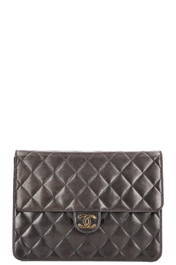 CHANEL Vintage Coco Flap Bag Brown