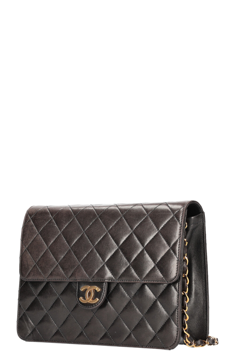 CHANEL Vintage Coco Flap Bag Brown