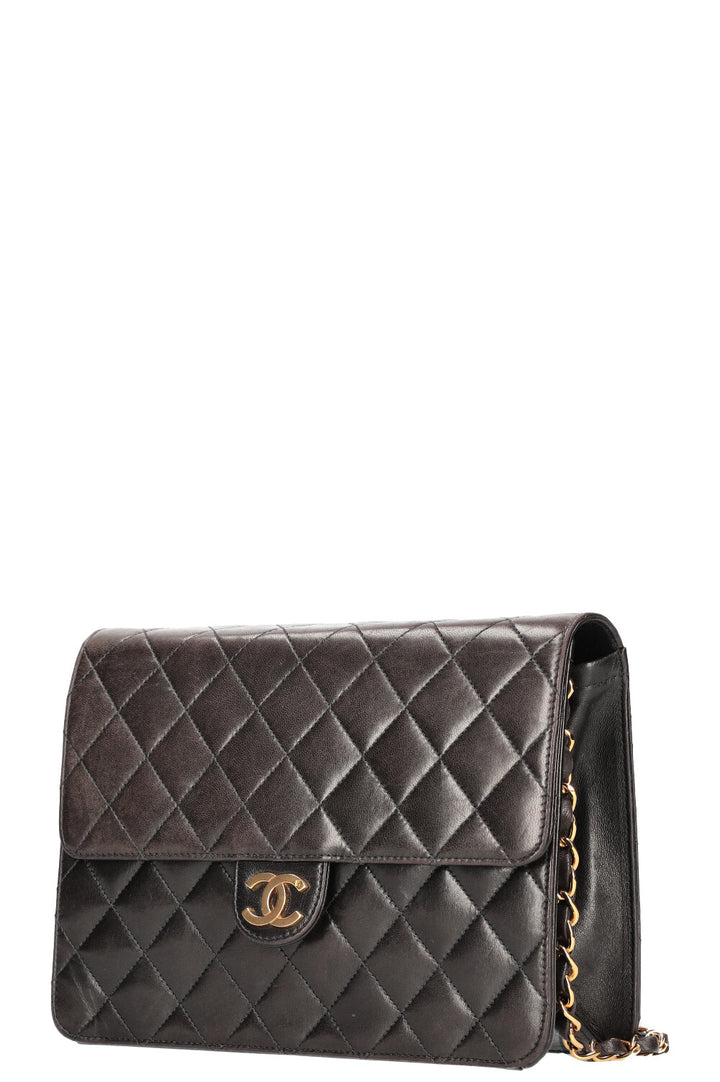CHANEL Vintage Coco Flap Bag Brown