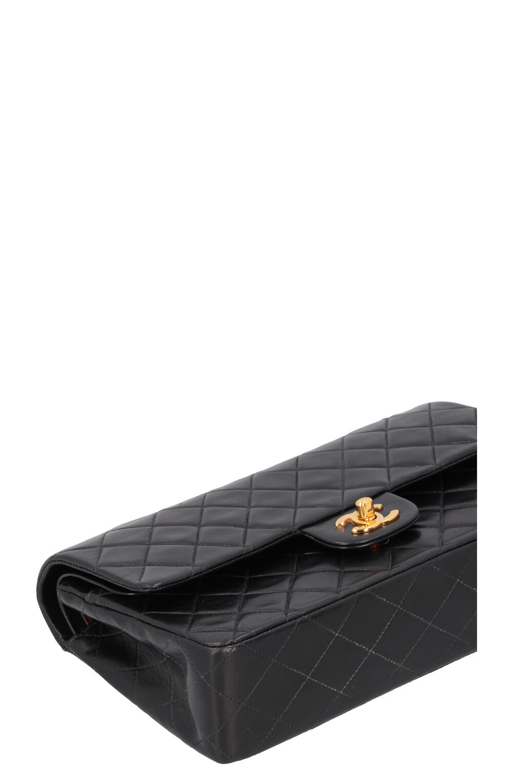 CHANEL Vintage Medium Double Flap Bag Black