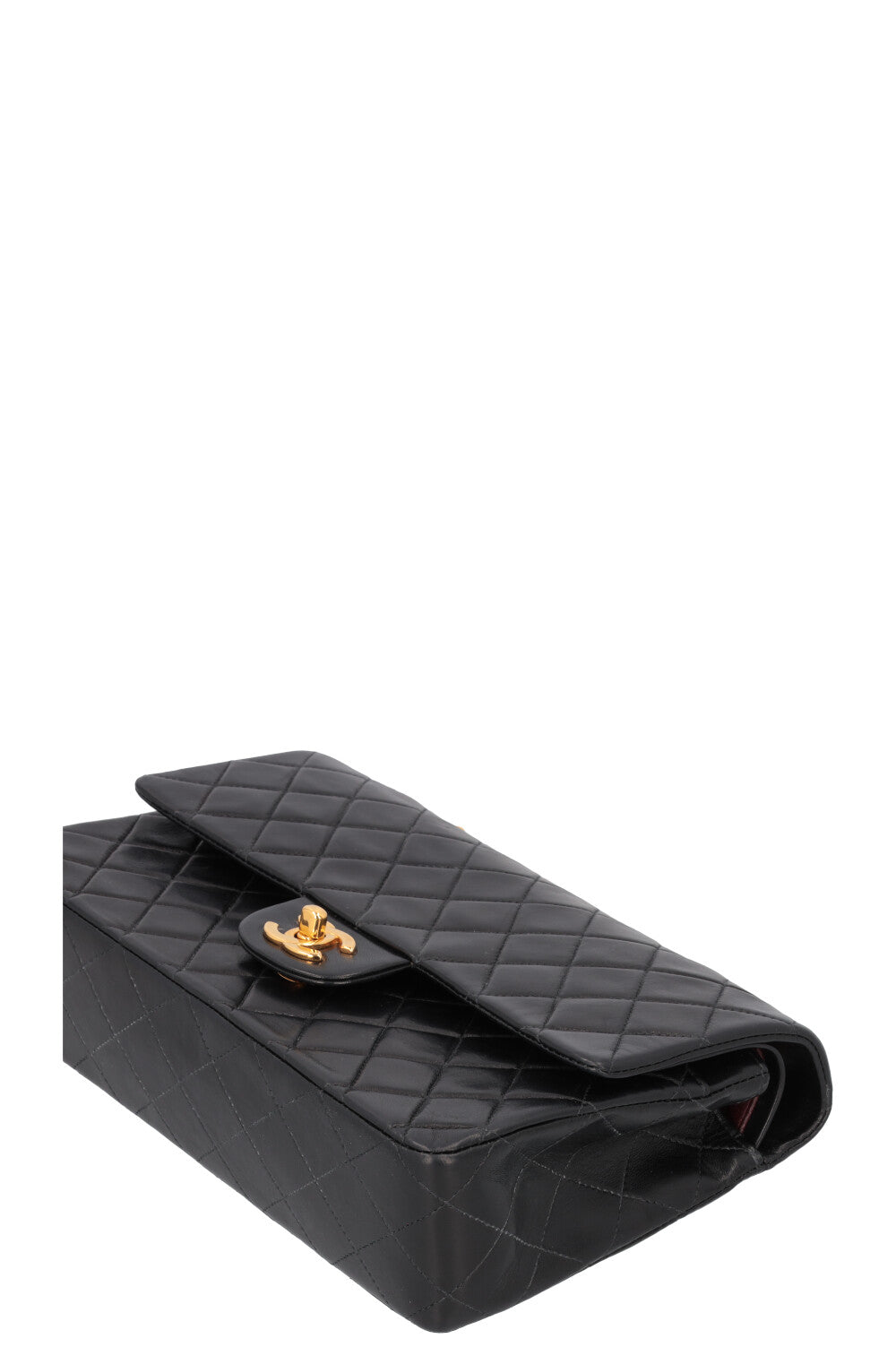 CHANEL Vintage Medium Double Flap Bag Black
