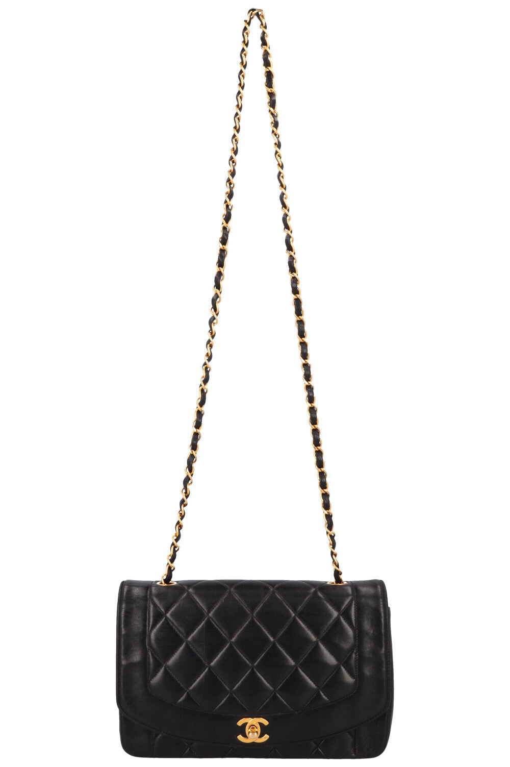CHANEL Vintage Diana Bag Medium Black