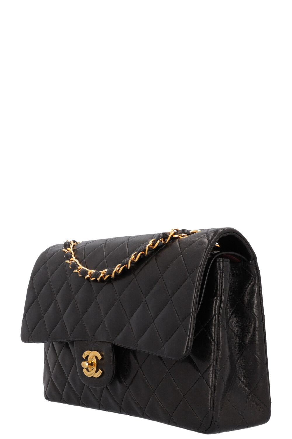 CHANEL Sac Vintage Moyen Double Rabat Noir