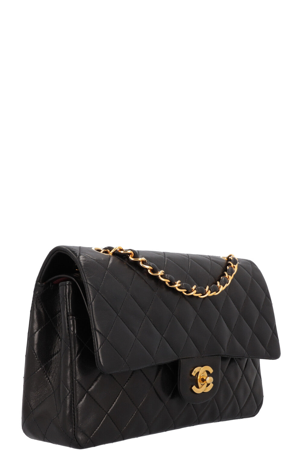 CHANEL Sac Vintage Moyen Double Rabat Noir