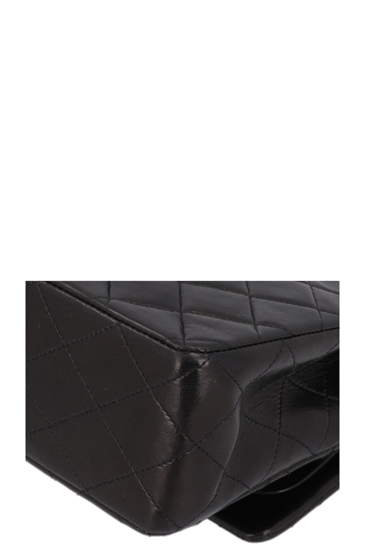 CHANEL Vintage Double Flap Bag Medium Black