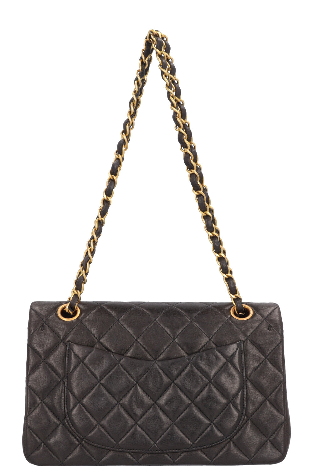 CHANEL Vintage Small Double Flap Bag Black