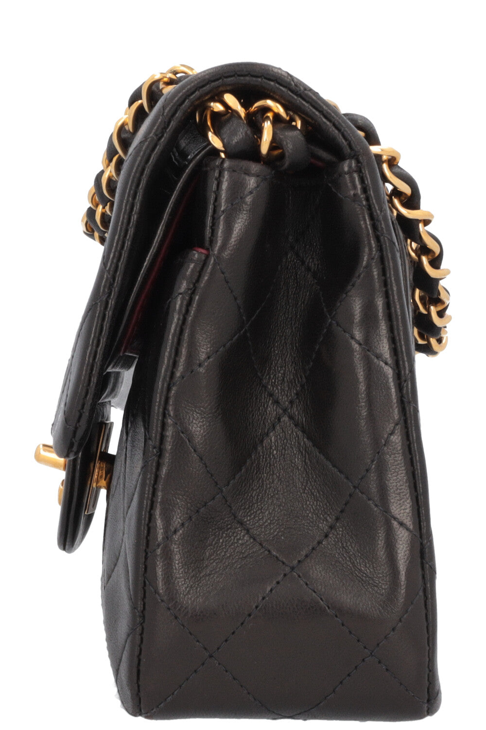 CHANEL Vintage Small Double Flap Bag Black
