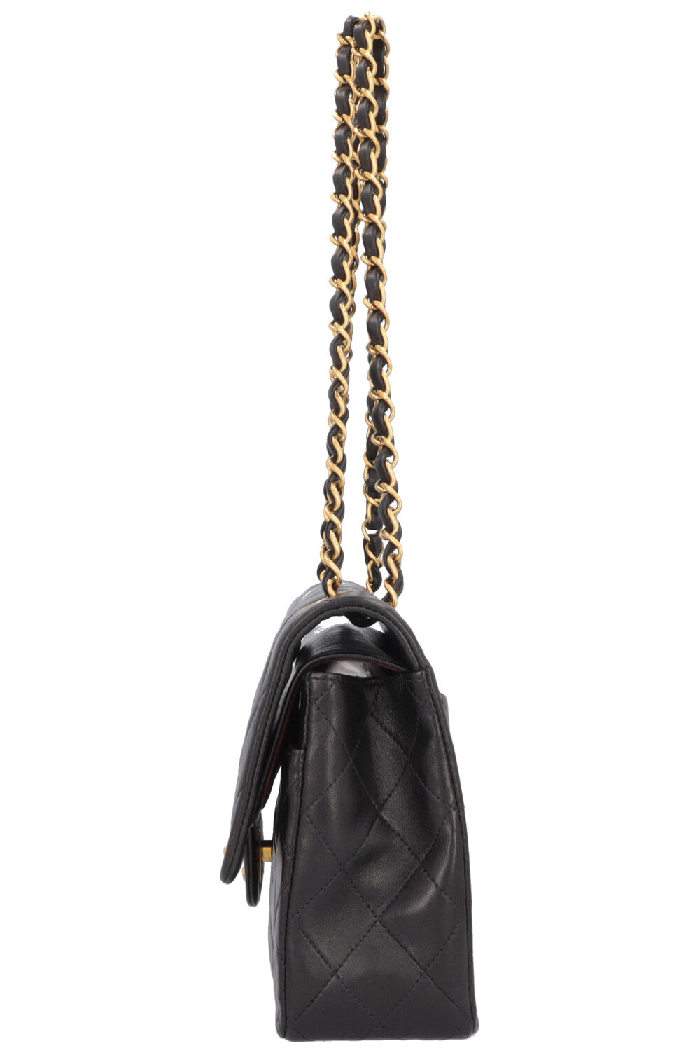 CHANEL Vintage Medium Double Flap Bag Black