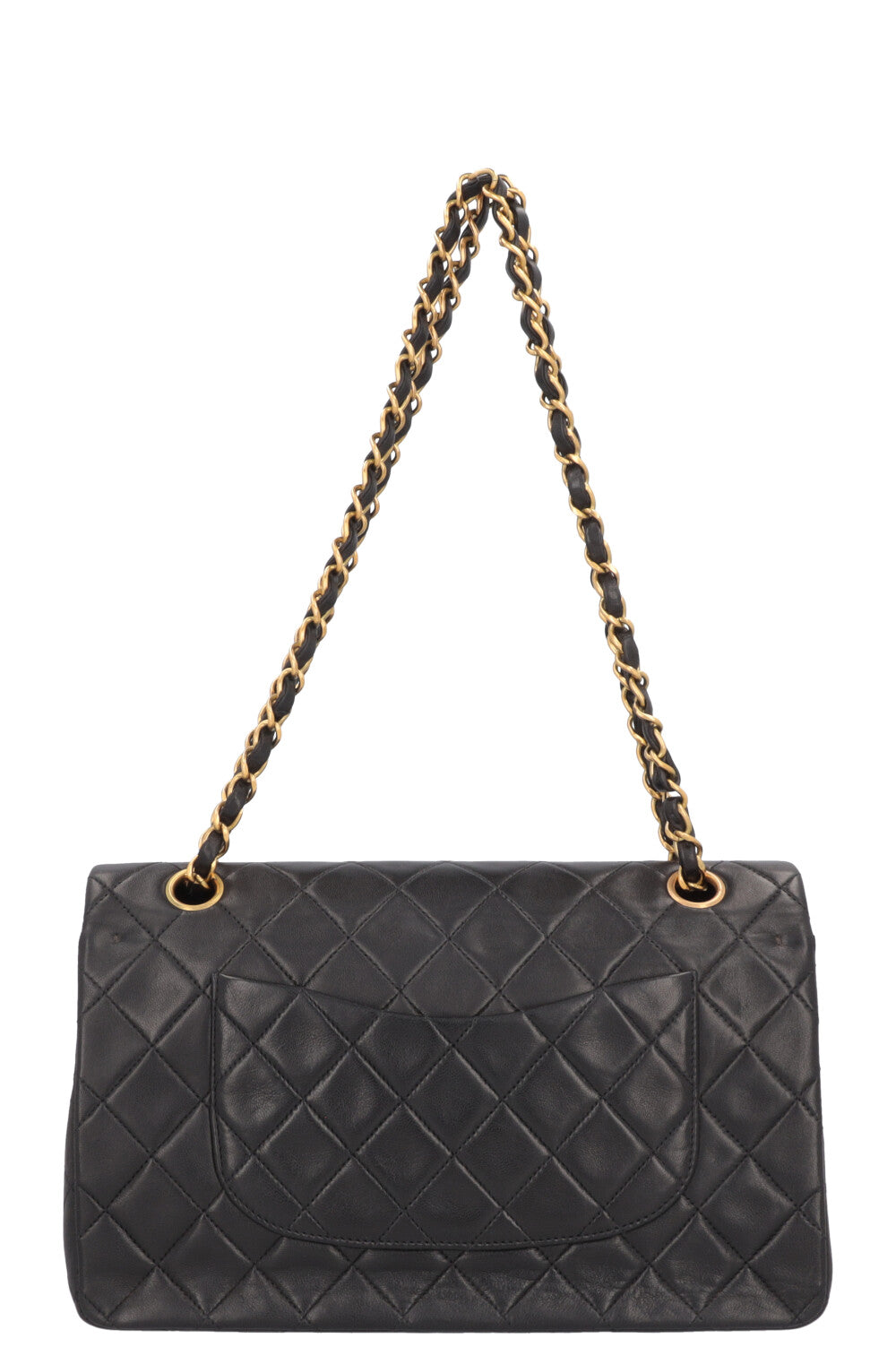 CHANEL Vintage Medium Double Flap Bag Black