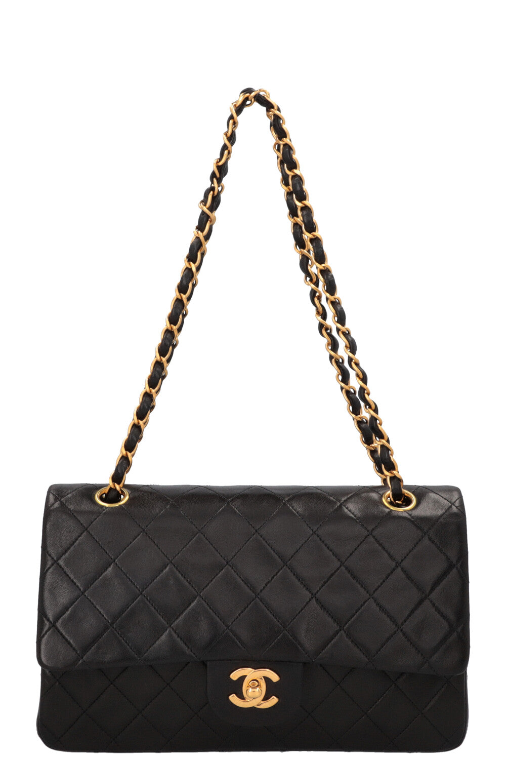 CHANEL Sac Vintage Moyen Double Rabat Noir