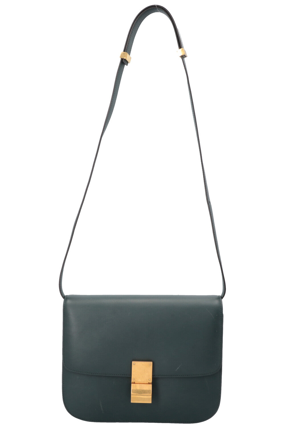 Sac Box Classique Moyen Modèle CELINE Vert