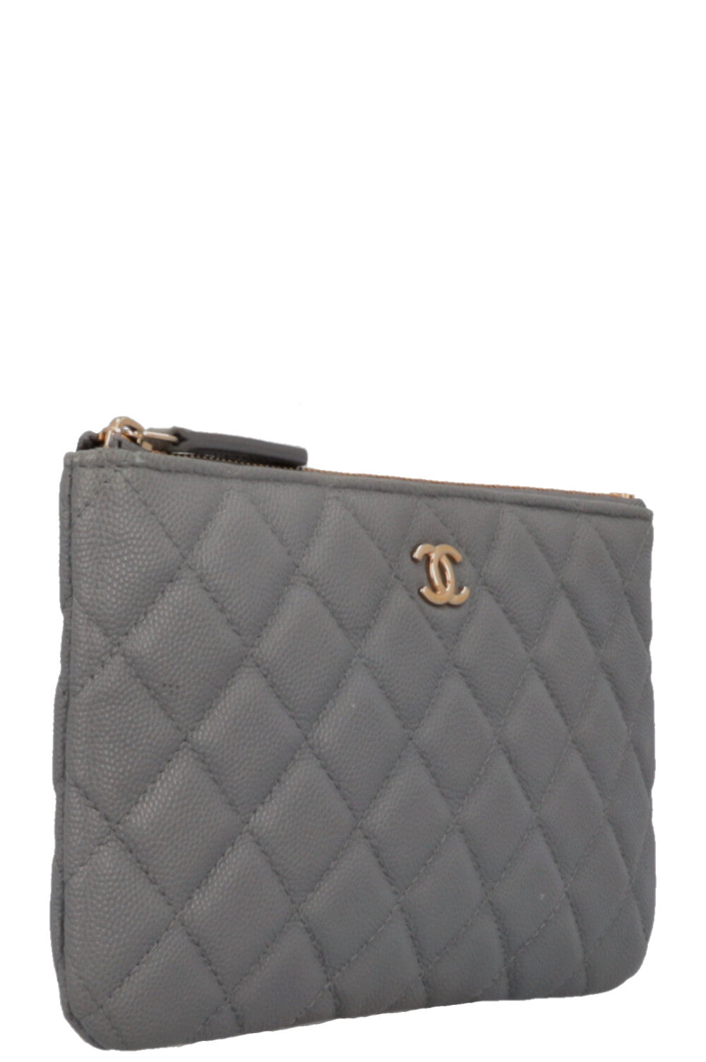 CHANEL Pochette Caviar Grey