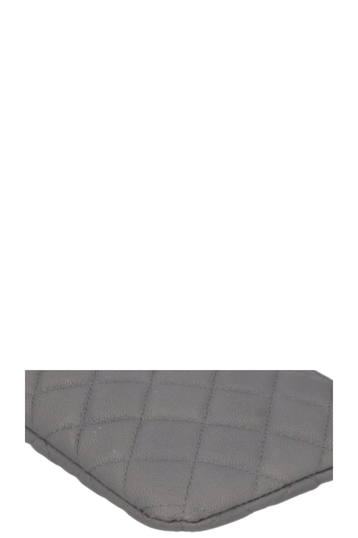 CHANEL Pochette Caviar Grey