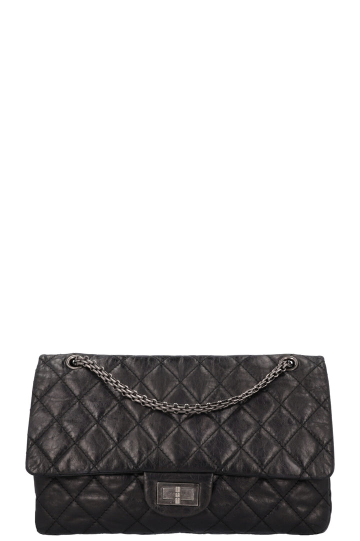 CHANEL Large 2.55 Reissue Bag Leather Black