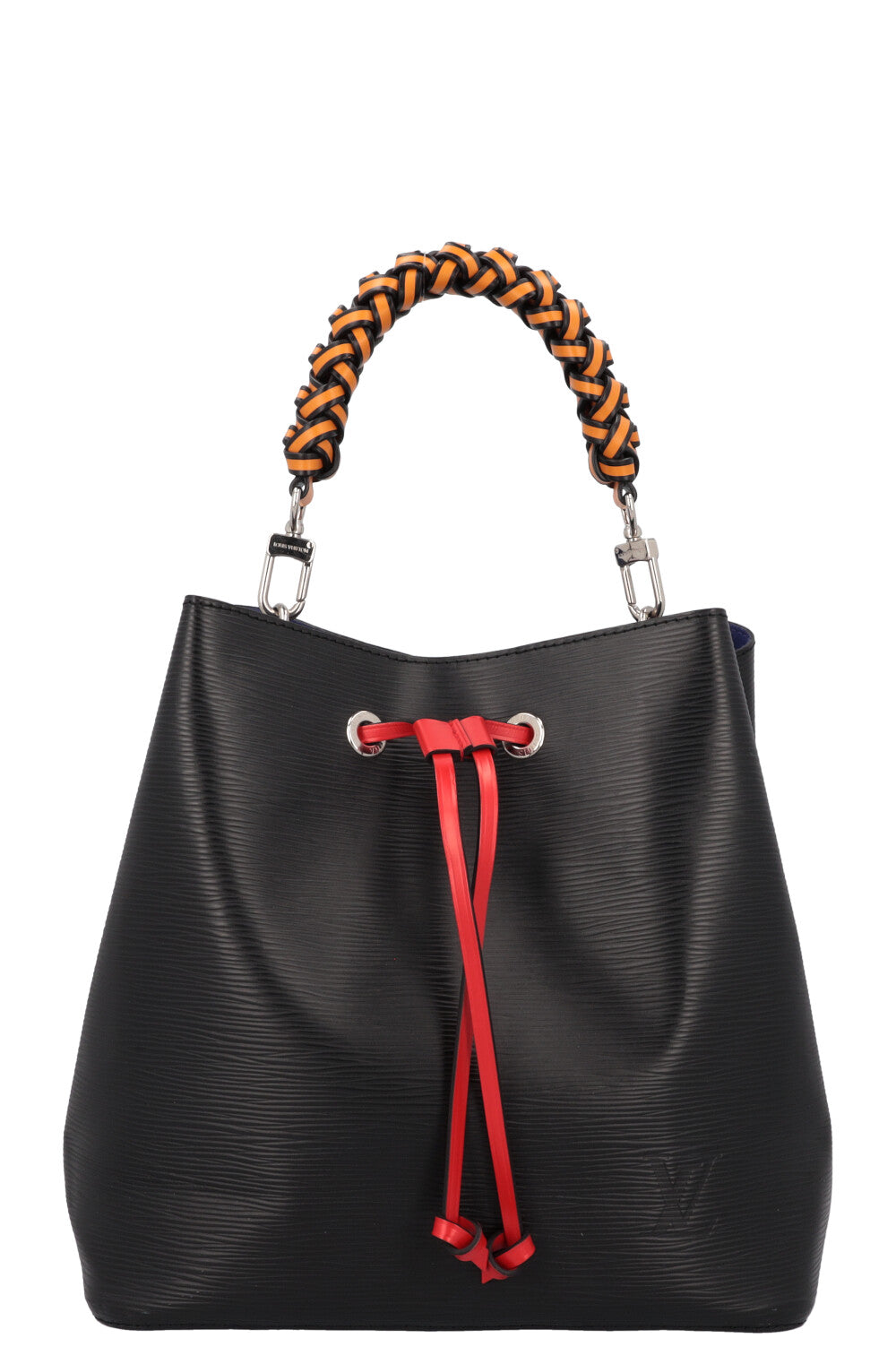 LOUIS VUITTON Neo Noe MM Bag Epi Leather Black Blue REAWAKE
