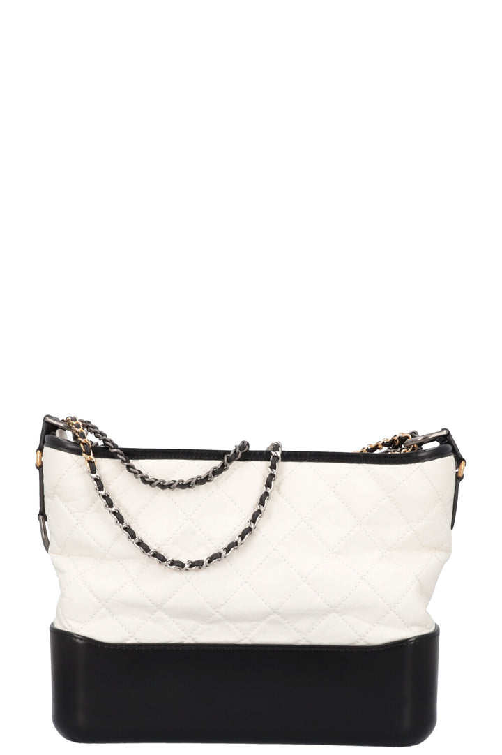 CHANEL Gabrielle Bag Medium Black White