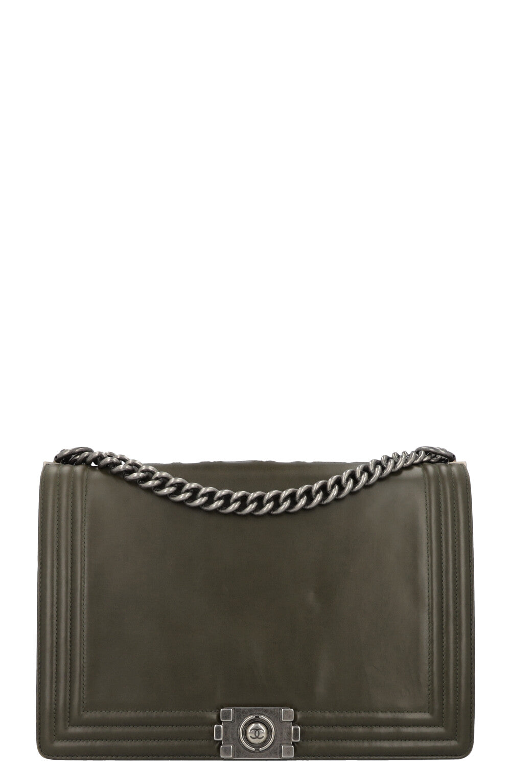 CHANEL 1st Edition Boy Bag Large Olivegreen