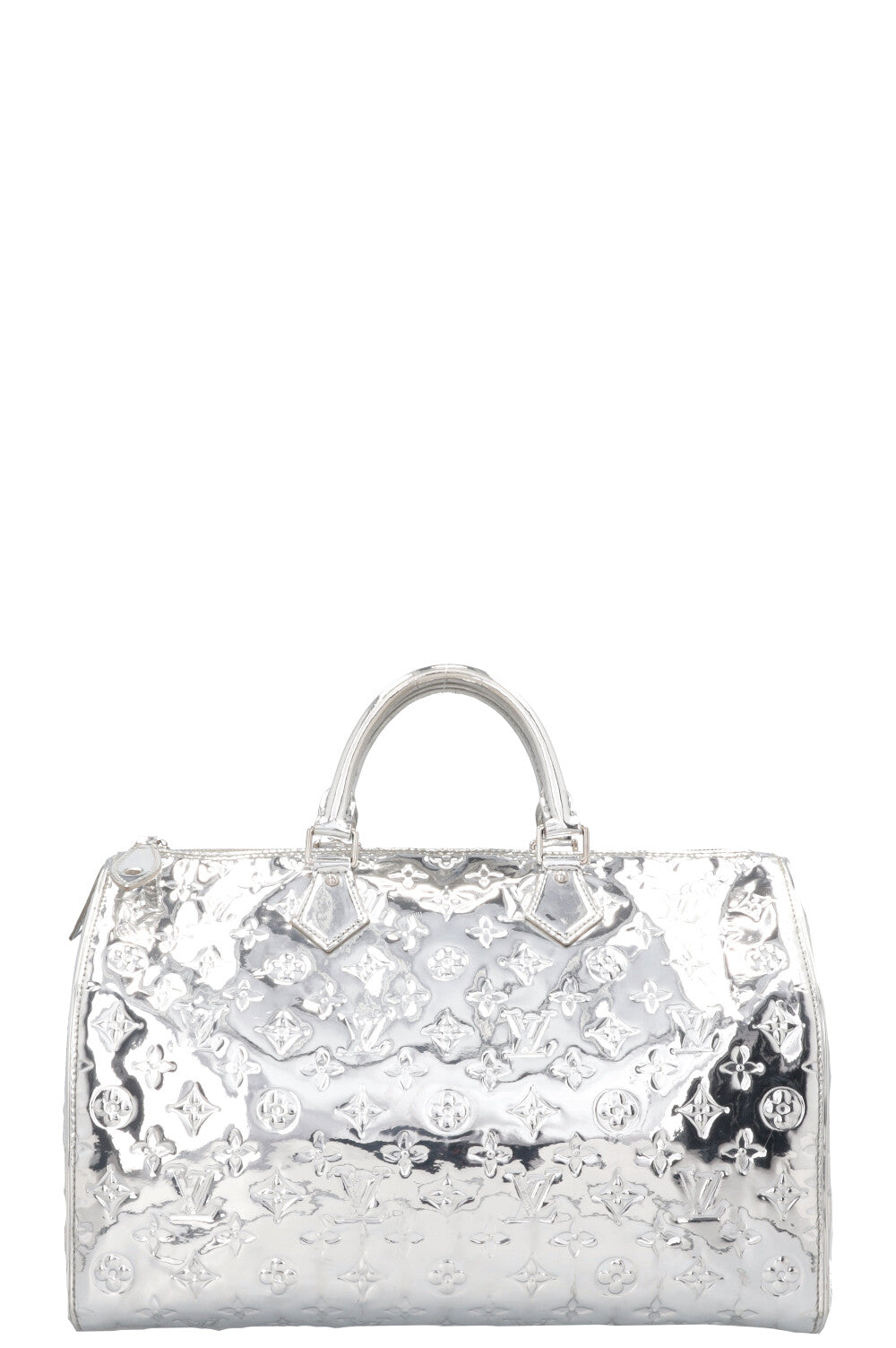LOUIS VUITTON Speedy 35 Mirror Silver