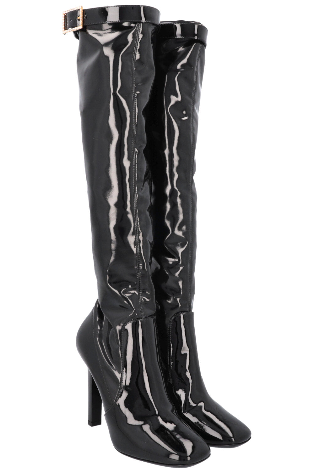 Saint laurent patent boots cheap