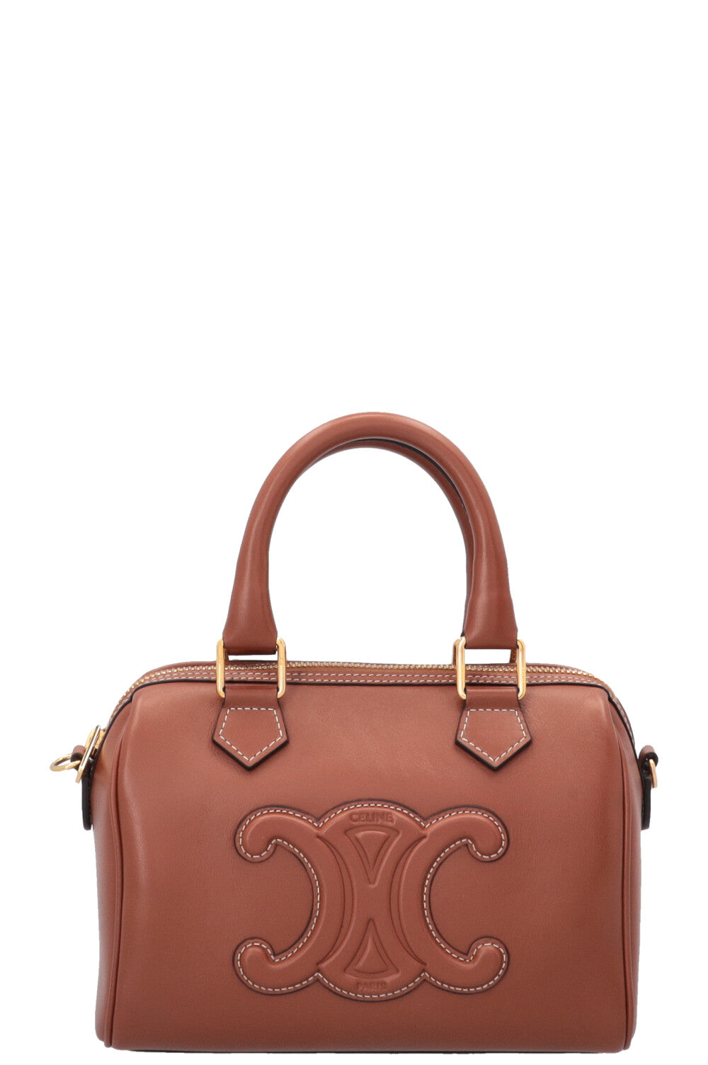 CELINE Triomphe Boston Bag Small Brown – REAWAKE