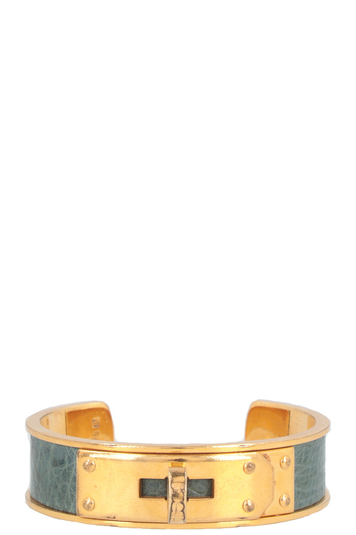 HERMÈS Vintage Kelly Cuff Green Gold