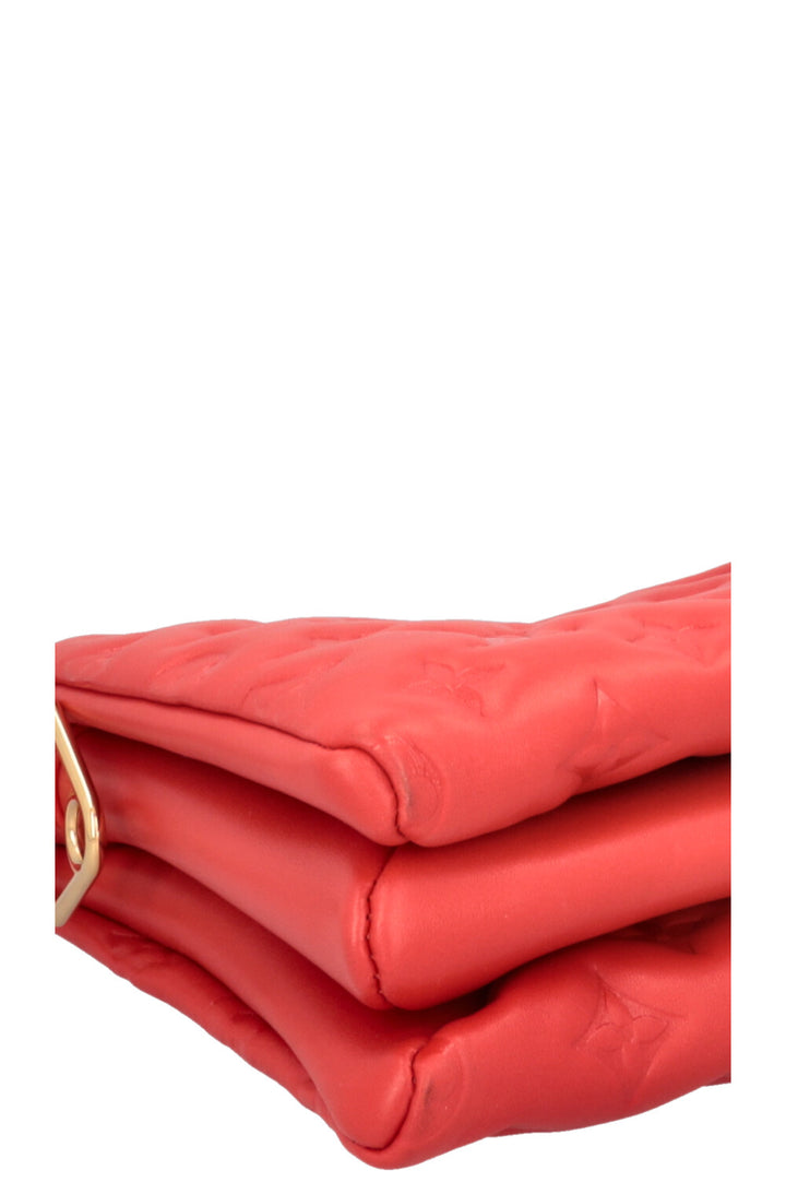 LOUIS VUITTON Coussin PM Sac bandoulière Cuir Rouge