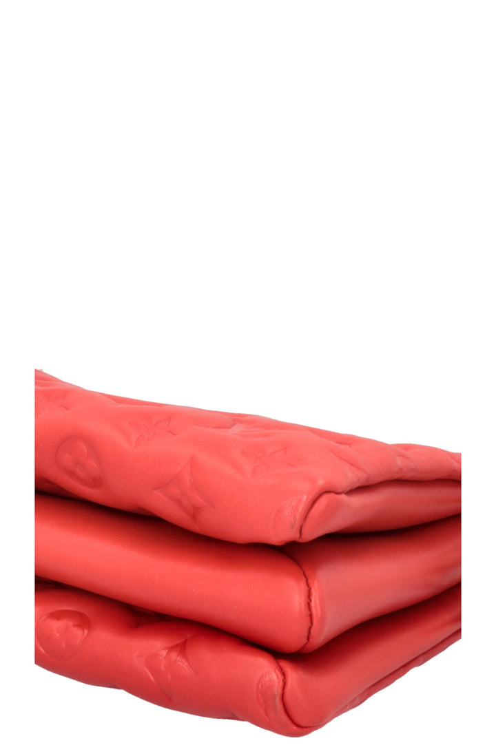 LOUIS VUITTON Coussin PM Sac bandoulière Cuir Rouge