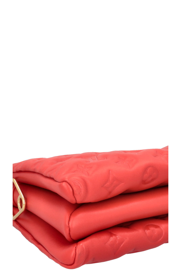 LOUIS VUITTON Coussin PM Sac bandoulière Cuir Rouge