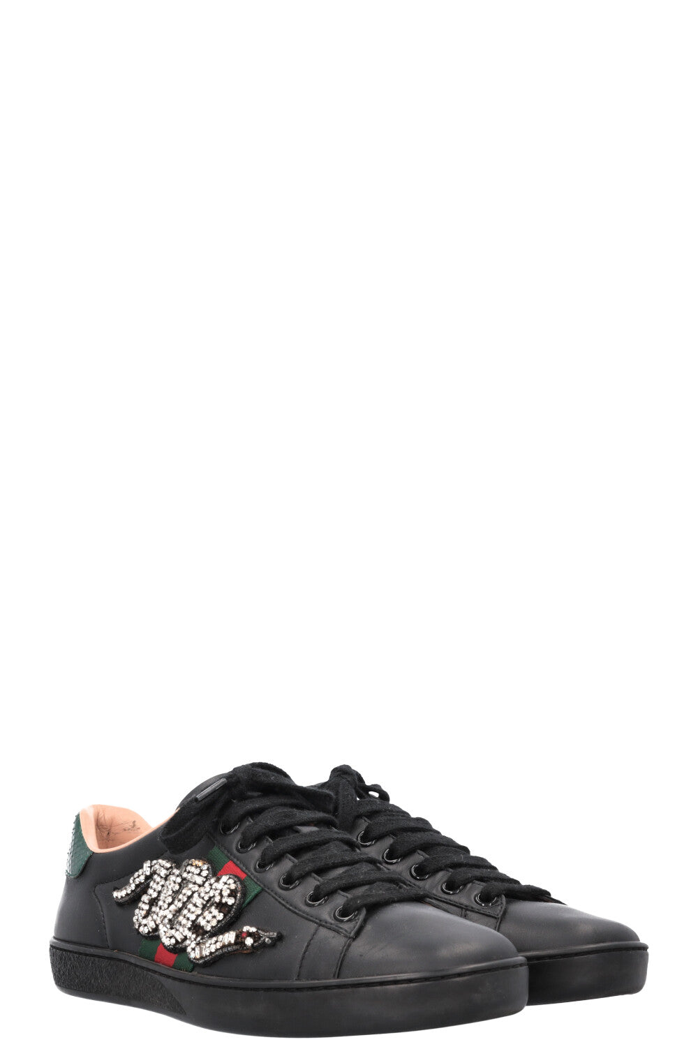 GUCCI Ace Sneakers Crystal Black – REAWAKE