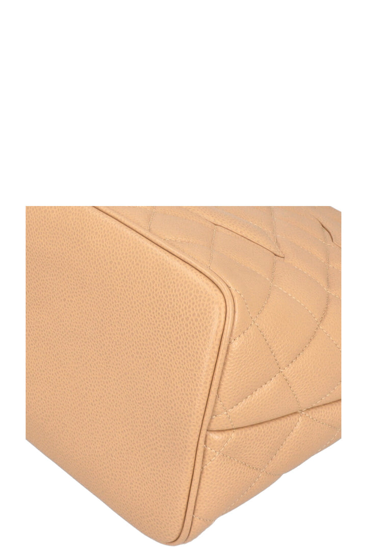 CHANEL Medaillon Tote Caviar Beige