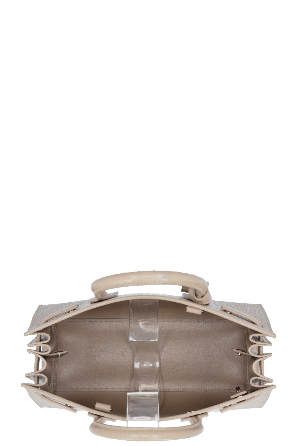 SAINT LAURENT Baby Sac de Jour Croc Embossed Brown