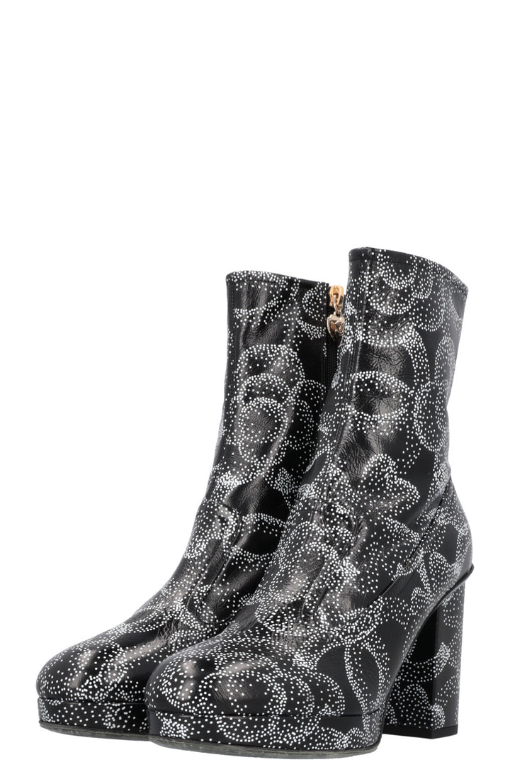 CHANEL 2023 Boots Black White