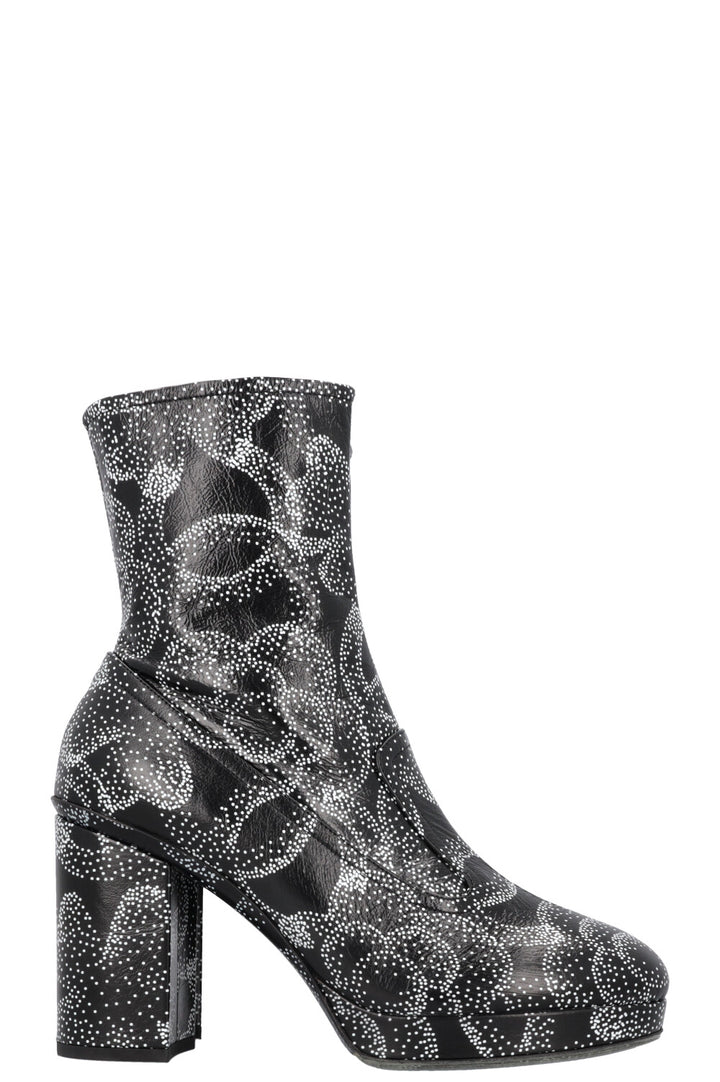 CHANEL 2023 Boots Black White