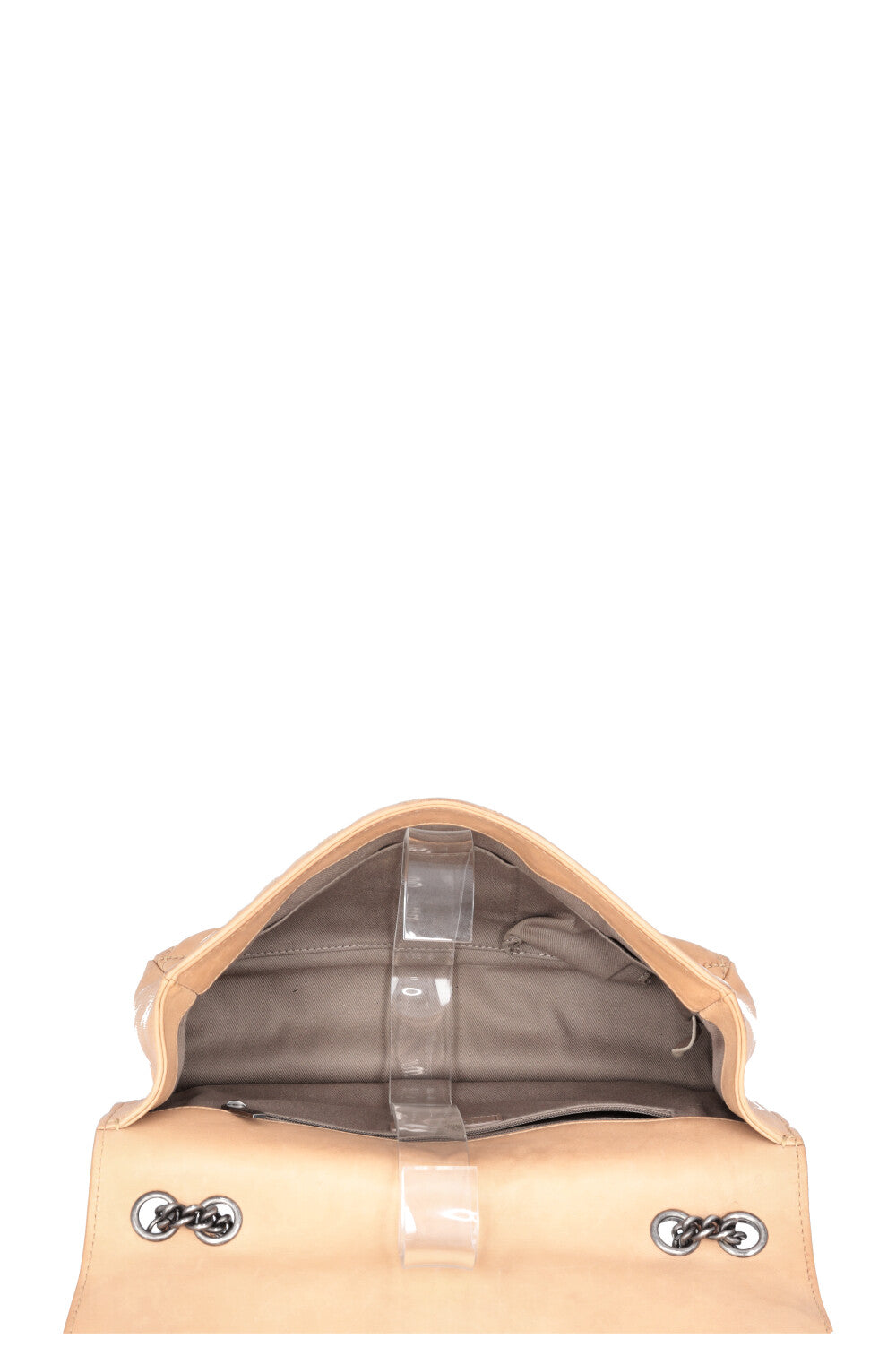 CHANEL Quilted Single Flap Brown