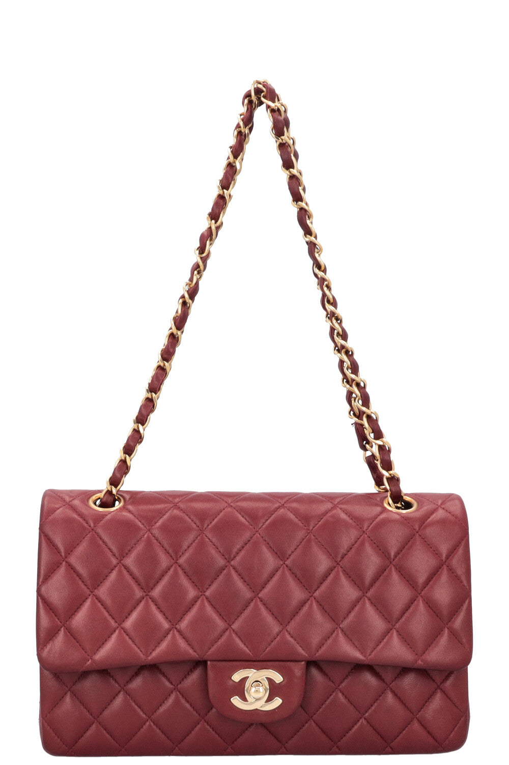 CHANEL Classic Medium Double Flap Burgundy