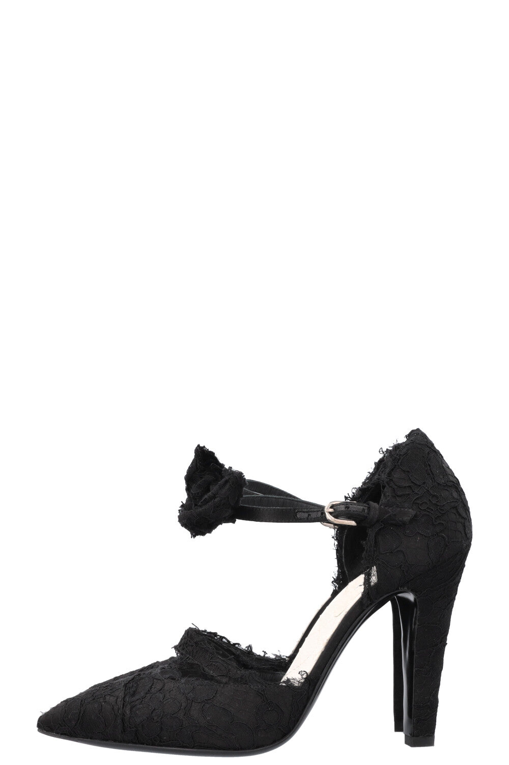 CHANEL Heels Lace Black