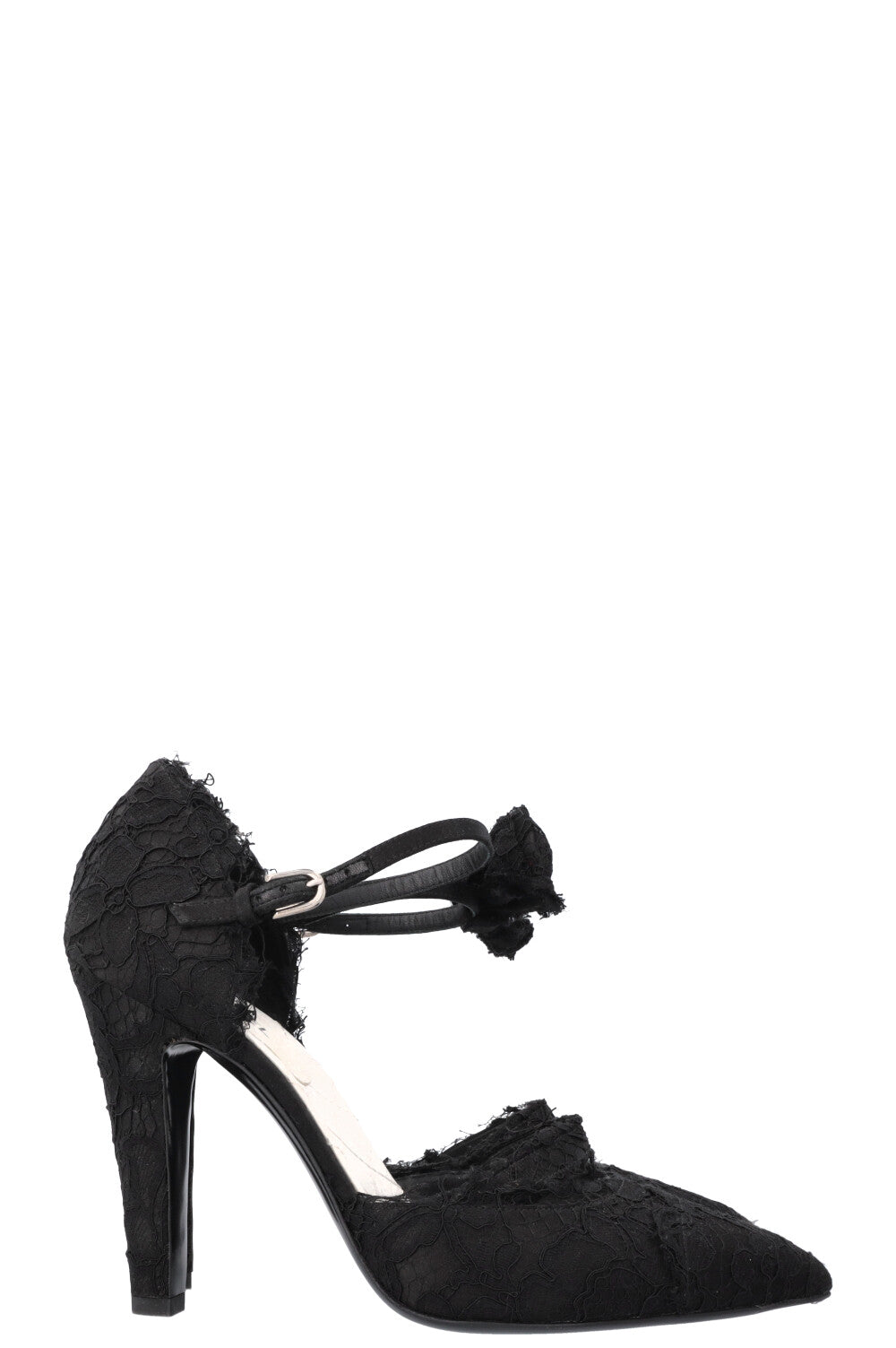 CHANEL Heels Lace Black