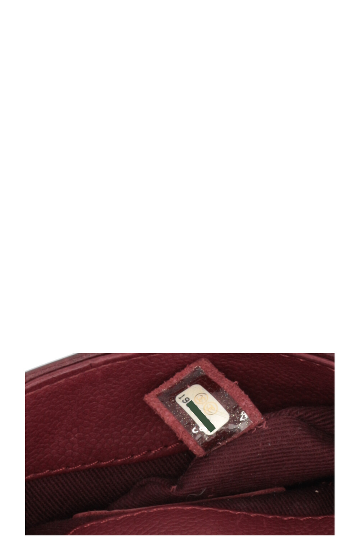 CHANEL Mini Bubble Bag Leather Bordeaux