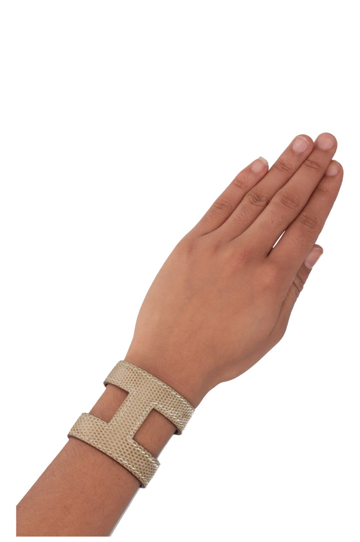 HERMÈS Ano Lizard Bracelet Ombre