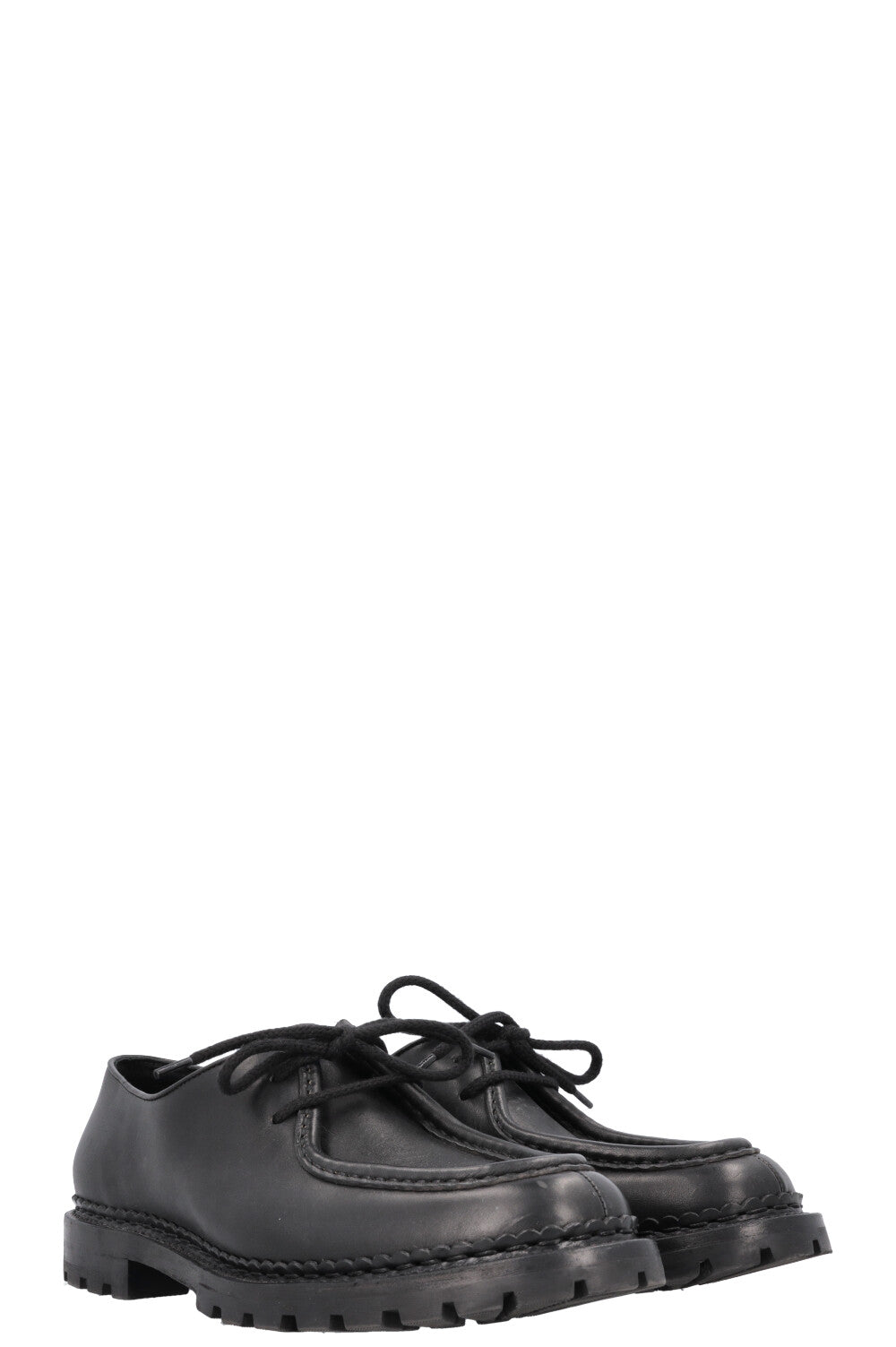 saint laurent 革靴　leather shoes archive SAINT LAURENT Lace Up Loafers Leather Black – REAWAKE