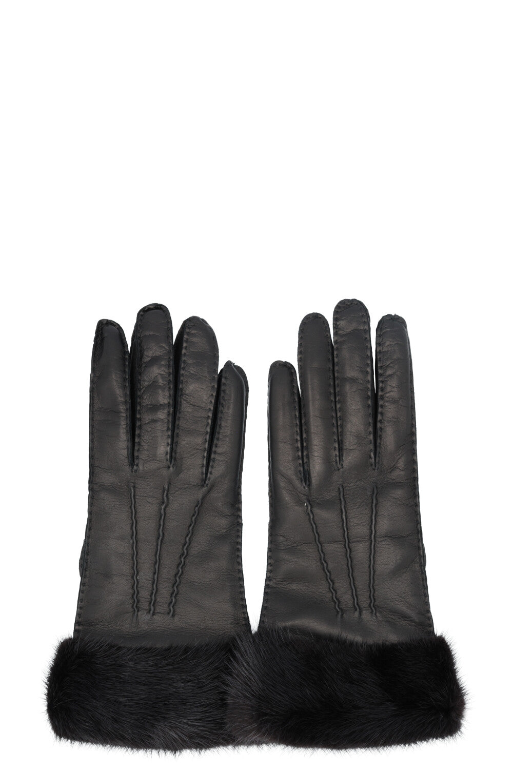 専用 PRADA Leather Gloves PRADA Leather Mink Gloves Black – REAWAKE
