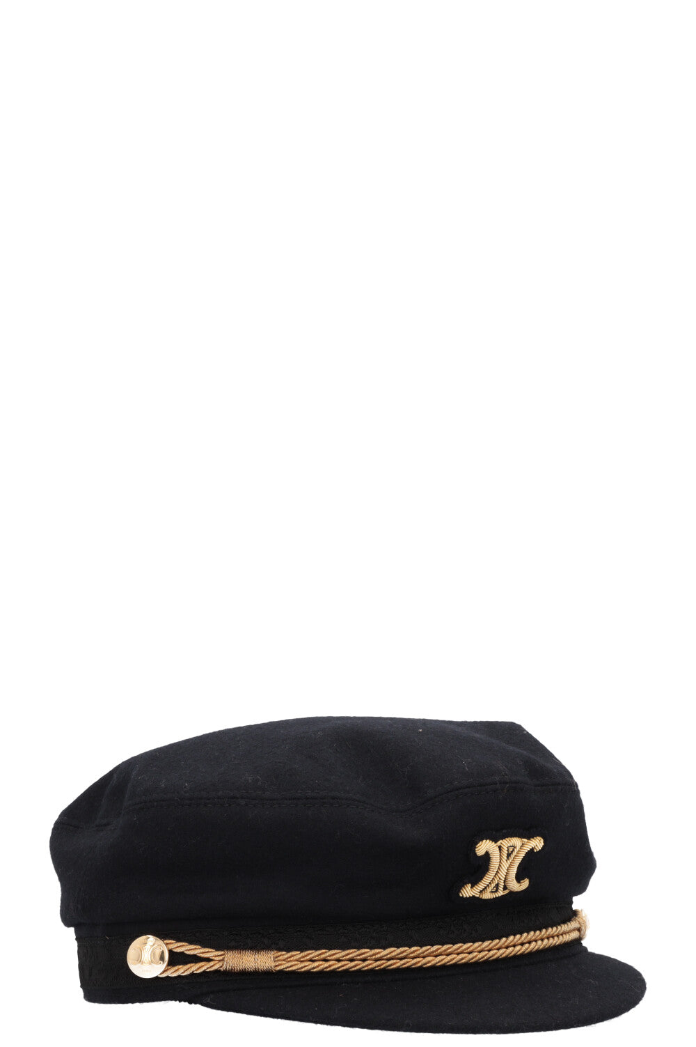 帽子・その他 CELINE | WOOL SAILOR CAP WITH TRIOMPHE PATCH 2AUS1327V.07DN org.jpg
