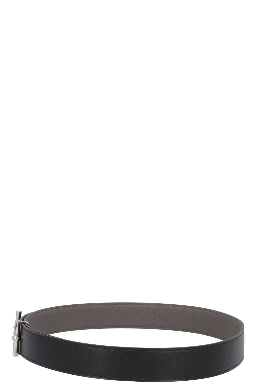 HERMÈS Reversible H d`Ancre Belt Noir Etain